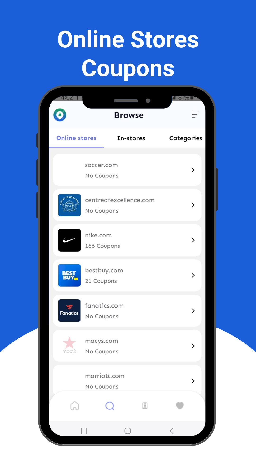Online Stores Coupons
