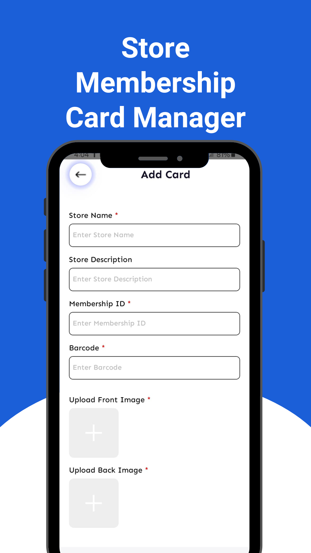 Store Membership Card Manager